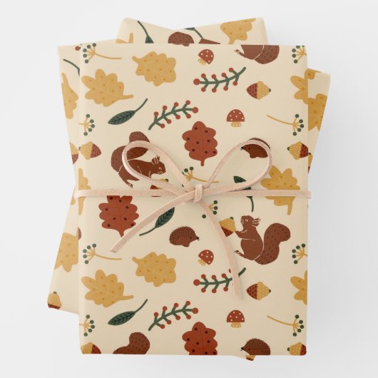 Fall Forest Geschenkpapier Set (Beispiel)