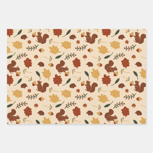 Fall Forest Geschenkpapier Set (Vorderseite)