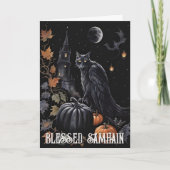 Fall Forest gesegnet Samhain Night Pagan Griffin Karte (Vorderseite)
