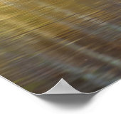 Fall Forest Reflection Abstrakt Poster (Ecke)