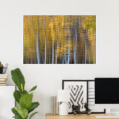 Fall Forest Reflection Abstrakt Poster (Heimbüro)
