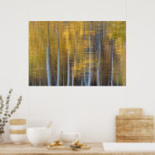Fall Forest Reflection Abstrakt Poster (Küche)
