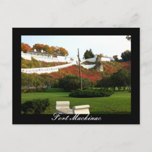 Fall Fort Mackinac Postcard Postkarte