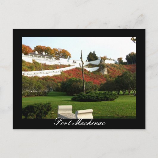 Fall Fort Mackinac Postcard Postkarte (Vorderseite)