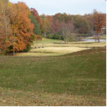 Fall Foto des Golfplatzes. Freistehende Fotoskulptur<br><div class="desc">Herbstgolfen ist so schön mit den farbigen Blätter,  dieses Foto kann auf eines Ihrer Lieblings-Golf-Fotos,  oder jedes andere Ihrer Lieblings-Fotos oder Bilder geändert werden.</div>