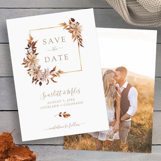 Fall Foto Save the Date