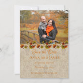 Fall Foto Save the Date (Vorderseite)