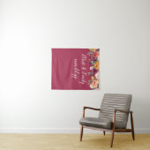 Fall Foto Stand Prop Burgundy Wedding Background Wandteppich (Beispiel (Horizontal))