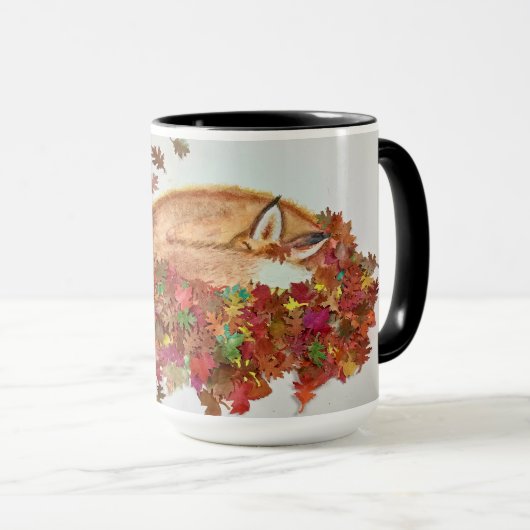 Fall Fox coffee mug Tasse (VorderseiteRechts)