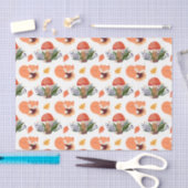 Fall Fox Mushroom (Design 32 Yellow/Orange Series) Seidenpapier (Handwerk)