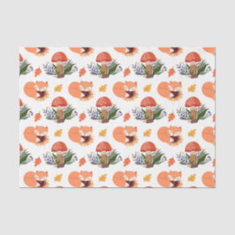 Fall Fox Mushroom (Design 32 Yellow/Orange Series) Seidenpapier