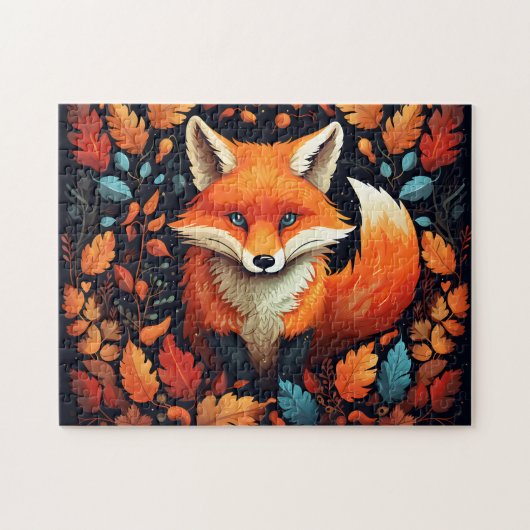 Fall Fox Puzzle (Horizontal)