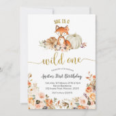 Fall Fox Sie ist eine wilde Einladung zum Geburtst (Vorderseite)