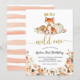 Fall Fox Sie ist eine wilde Einladung zum Geburtst