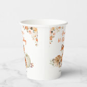 Fall Fox Sie ist eine wilde One Birthday Paper Cup Pappbecher (Rechts)