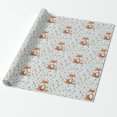Fall Fox Woodland Geburtstag Geschenkpapier (Ungerollt)