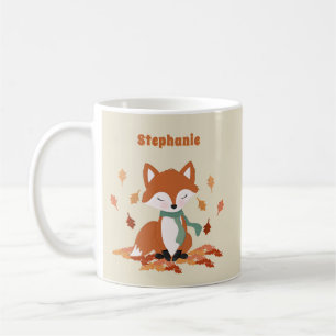 Fall Fox Woodland Geburtstag Kaffeetasse