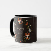 Fall Foxes with customizable text Tasse (Vorderseite Links)