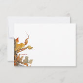 Fall-Frame-Antwortkarte RSVP Karte (Rückseite)