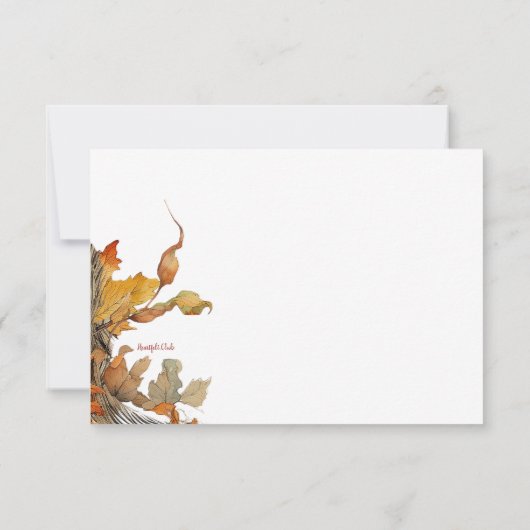 Fall-Frame-Antwortkarte RSVP Karte (Rückseite)