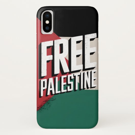 Fall "Free Palestine iPhone X": Symbol der Solidar Case-Mate iPhone Hülle (Rückseite)