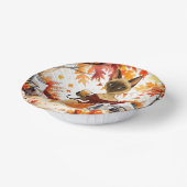 Fall Friendsgiving Herbst Party für Cat Liebhaber Pappteller (Gewinkelt)