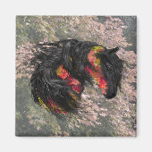 Fall Friesian Horse Magnet (Vorne)