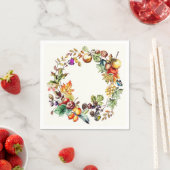 Fall Frucht- und Schmetterlingspapier Serviette (Beispiel)