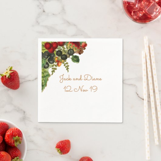 Fall Fruit Napkins Serviette (Beispiel)