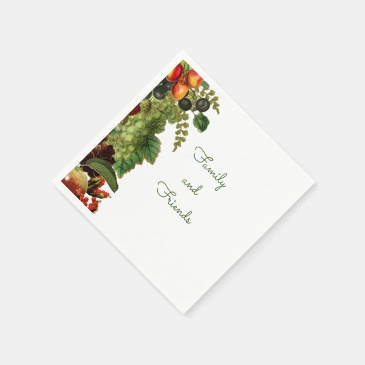 Fall Fruit Napkins Serviette (Ecke)