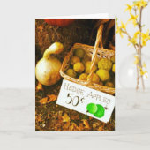 Fall Fruit Szene Karte (Gelbe Blume)