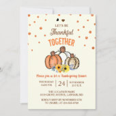 Fall Fumpkin Erntedankfest Abendessen Party Einlad Einladung (Vorderseite)