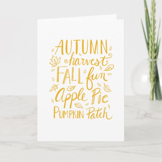 Fall Fun Card Karte (Vorderseite)