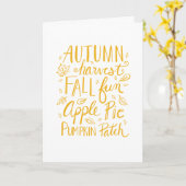Fall Fun Card Karte (Gelbe Blume)
