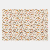 Fall Fungi und Blätter - nahtloses Muster. (Vorderseite 3)