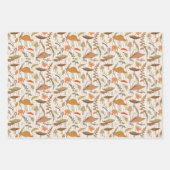 Fall Fungi und Blätter - nahtloses Muster. (Vorderseite 2)