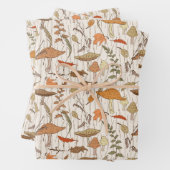 Fall Fungi und Blätter - nahtloses Muster. (Beispiel)