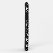 Fall Funky Schwarz-weiß Blume iPhone 5 Case-Mate iPhone Hülle (Hinten/Rechts)