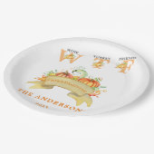 Fall Funny WTF Pumpkins Erntedank Fest Pappteller (Schrägansicht)