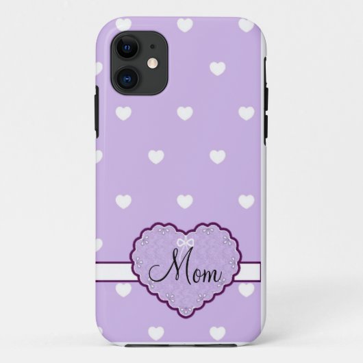 Fall für das benutzerdefinierte Herz der Mama iPho Case-Mate iPhone Hülle (Rückseite)