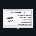 Fall für den Namen des Firmenlogos Visitenkarten Dose<br><div class="desc">Business Card Fälle mit Firmenlogo Full Contact Information Personalisiert Beruflich ModernDesign Business Card Case / Geschenk - Logo hinzufügen / Firmenname / Firma / Anschrift / Telefon / Telefax / E-Mail und Website - Kontaktinformationen - Wählen / Fügen Sie Ihren bevorzugten Hintergrund und Text / Schriftart Farben - Verkleinern, verschieben...</div>