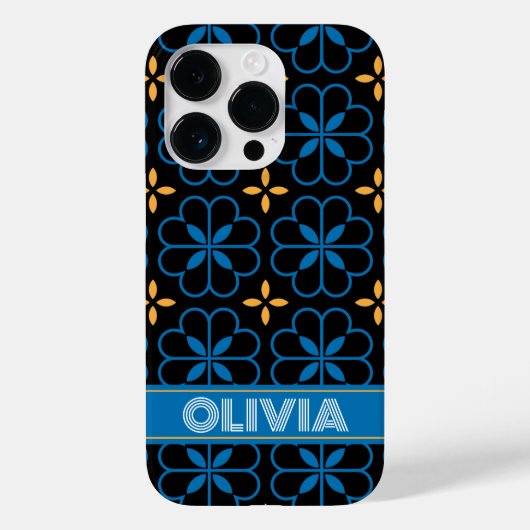 Fall für die benutzerdefinierte Monogramm Name Mit Case-Mate iPhone Hülle (Rückseite)