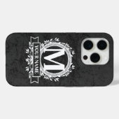 Fall für die florale Monogram-Design-Case-Mate-iPh Case-Mate iPhone Hülle (Rückseite (Horizontal))