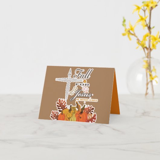 Fall für Jesus er verlasse nie 1 Karte (Gelbe Blume)