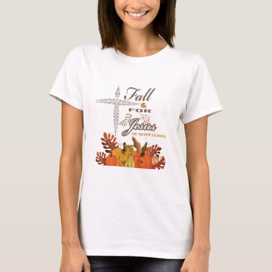 Fall für Jesus er verlasse nie 1    T-Shirt (Vorderseite)