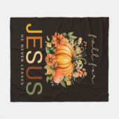 Fall für Jesus, er Verlasse nie Fleecedecke (Vorderseite (Horizontal))