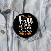 Fall für Jesus, er verlässt das Erntedankfest Chri Button (Beispiel)