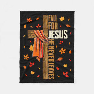 Fall für Jesus, er verlässt den Herbst nie Christl Fleecedecke