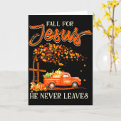 Fall für Jesus Er Verlässt Den Kürbislaster Nie Da Karte (Gelbe Blume)