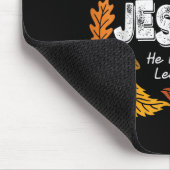 Fall für Jesus er Verlasst nie Blätter Herbst Chri Mousepad (Ecke)
